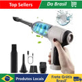 Aspirador de pó sem fio 3 em 1 para carro bivolt 9000Pa mini doméstico e pó de uso duplo