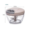 Picador de alho manual de 500/900 ml, aço inoxidável, cortador de alimentos multiuso, ferramenta de cozinha ergonômica e resistente