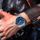 Relógios masculinos ultrafinos da moda CURREN, relógios simples de quartzo em aço inoxidável para negócios, relógio casual para homens