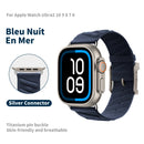 Pulseira Jincor Nova para Apple Watch H Ultra En Mer Série 10 9 8 7 Pulseira 49mm 46mm 45mm 44mm Pulseira Azul Noturna