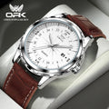 Relógio de quartzo masculino OPK Brand Steel Belt Dual Calendar 6003