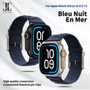 Pulseira Jincor Nova para Apple Watch H Ultra En Mer Série 10 9 8 7 Pulseira 49mm 46mm 45mm 44mm Pulseira Azul Noturna