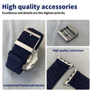 Pulseira Jincor Nova para Apple Watch H Ultra En Mer Série 10 9 8 7 Pulseira 49mm 46mm 45mm 44mm Pulseira Azul Noturna